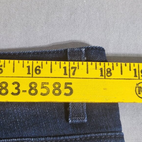 Michael Kors Jeans High Rise Flare women's size 14 dark washed indigo blue - Picture 9 of 13